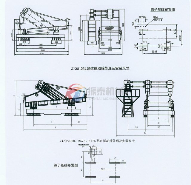 熱礦振動篩技術參數